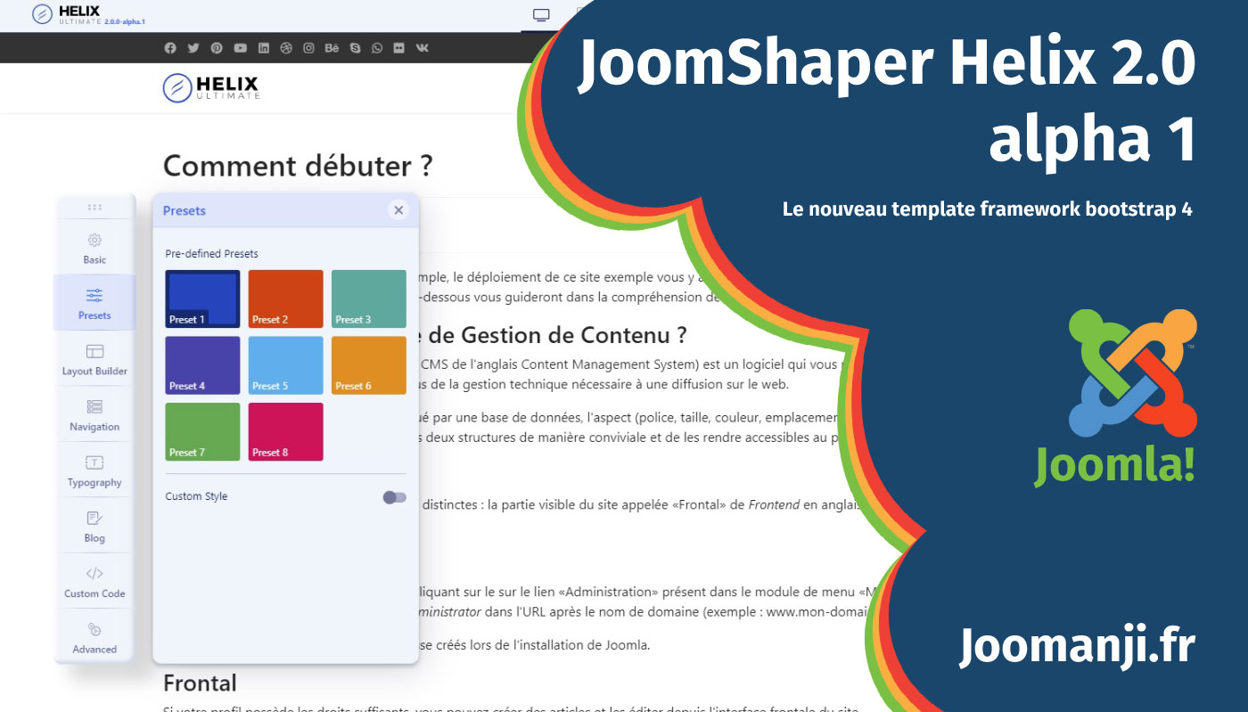 JoomShaper Helix 2.0 alpha 1